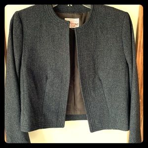Vintage Pendleton wool crop blazer petite